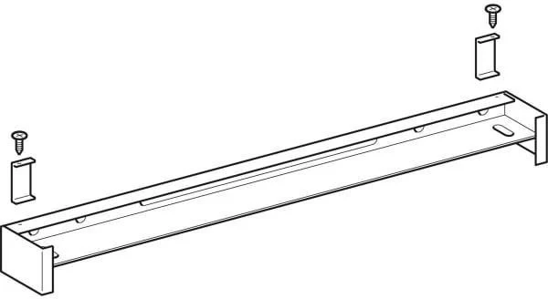 GEBERIT Leuchtenblech für Lichtspiegel iCon Breite