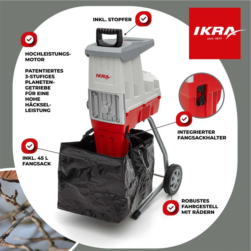 Elektro Leisewalzenhäcksler ILH 3000 S