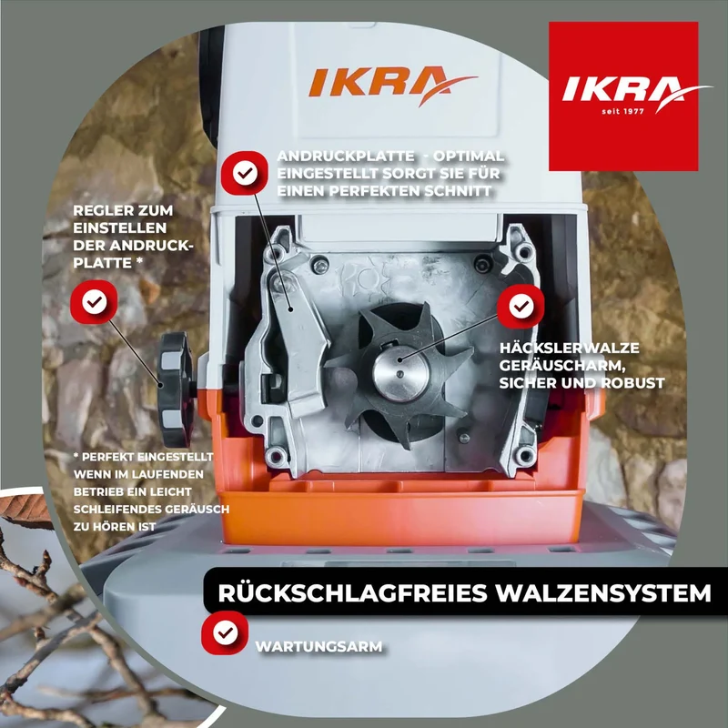 Elektro Leisewalzenhäcksler ILH 3000 A