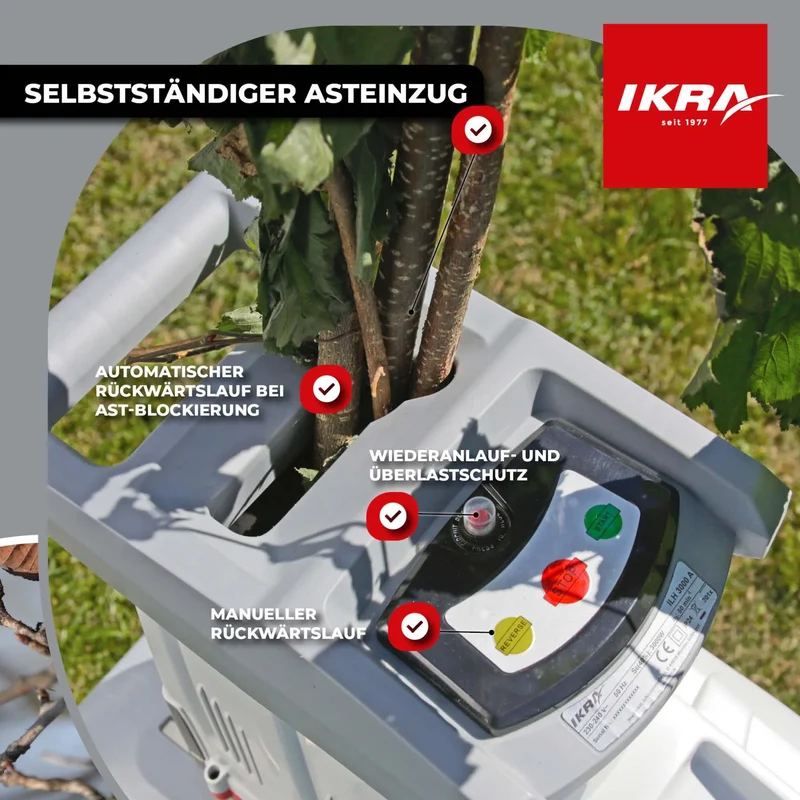 Elektro Leisewalzenhäcksler ILH 3000 A