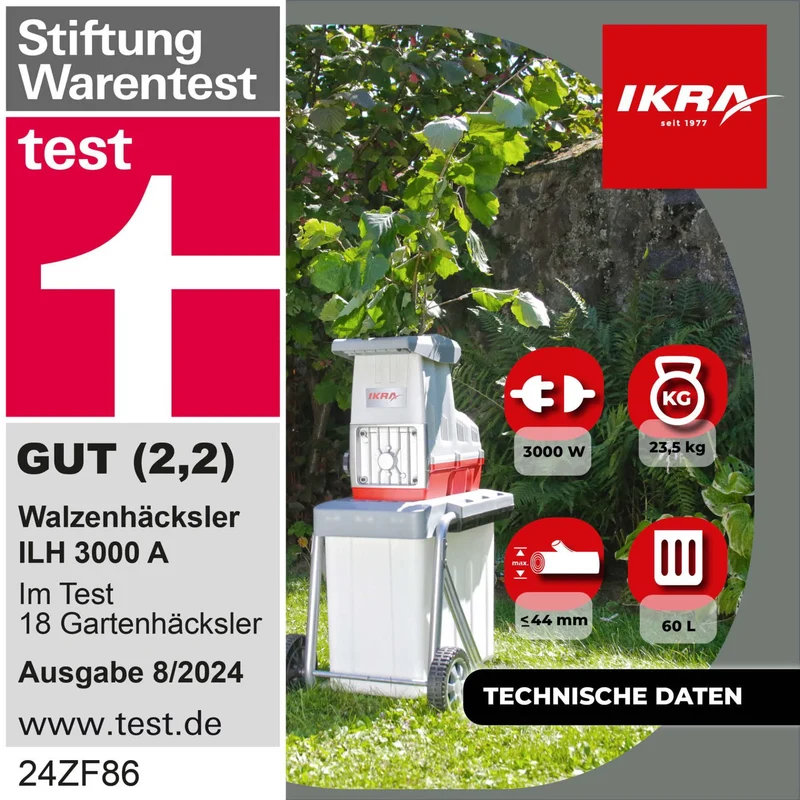 Elektro Leisewalzenhäcksler ILH 3000 A