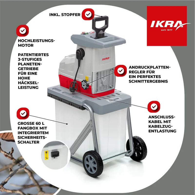 Elektro Leisewalzenhäcksler ILH 2800