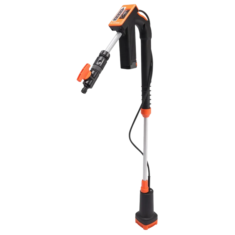 Yard Force LX AWP1 12V Akku-Tauchpumpe & Regenfasspumpe (1500 l/h, 11 m Förderhöhe) – Kabellose Wasserpumpe inkl. 2,0 Ah Akku & Ladegerät