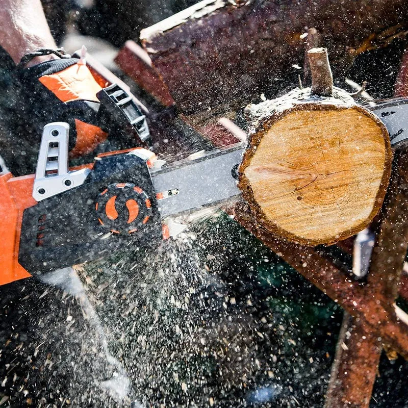 Yard Force 40V Akku-Kettensäge (35 cm Oregon-Schwert) – Leistungsstarke Motorsäge inkl. 2x 2,0 Ah Akku, Schnelllader & werkzeugloser Kettenspannung