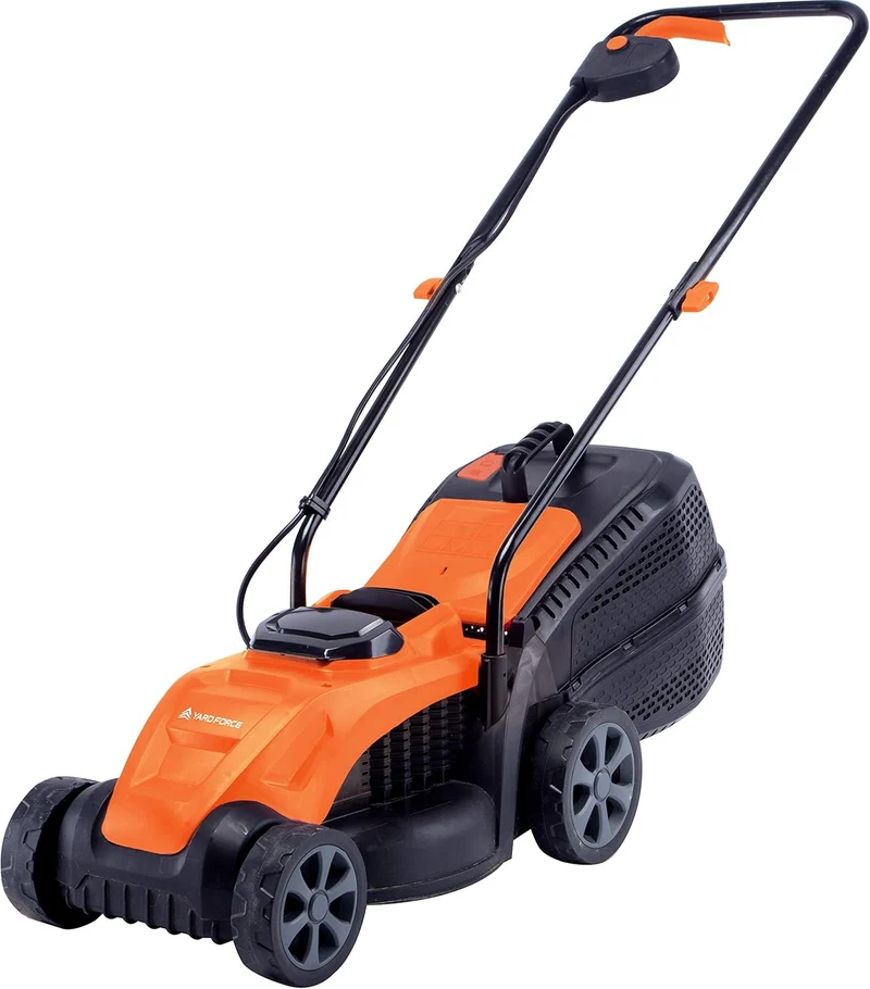 Yard Force LM C32A Akku-Rasenmäher 20V (32 cm Schnittbreite) – Kompakter Mäher inkl. 4,0 Ah Akku, bürstenlosem Motor & 30L Fangkorb für bis zu 200 m²