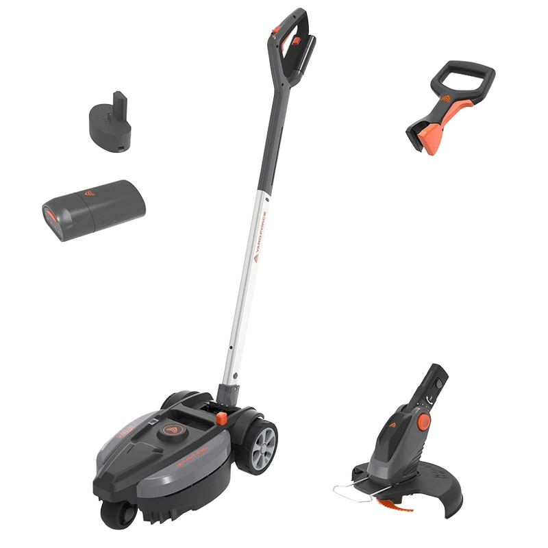 Yard Force iFlex LM F23BN 2-in-1 Akku-Rasenmäher & Rasentrimmer (23 cm, 12V 4Ah) – 360° Wendigkeit, bürstenloser Motor & Einhandbedienung