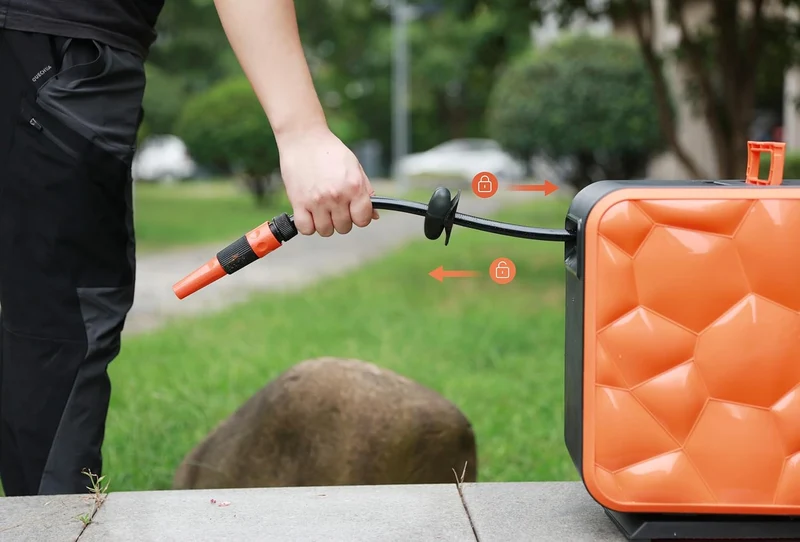 Yard Force HW HR20B Automatischer Gartenschlauchaufroller (20 m) – Wand-Schlauchbox mit Auto-Rewind, 180° Quick-Release & komplettem Zubehör