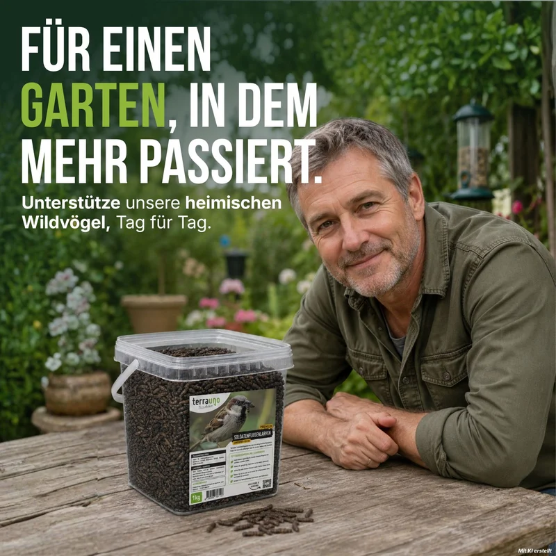 Premium Schwarze Soldatenfliegenlarve
