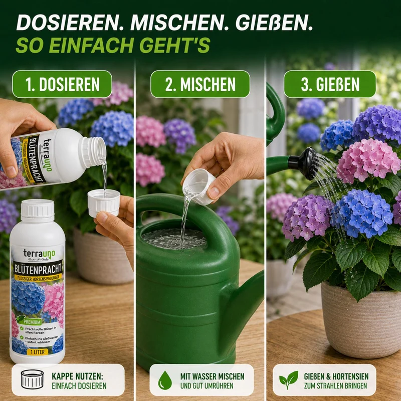 Blütenpracht - Flüssiger Hortensiendünger