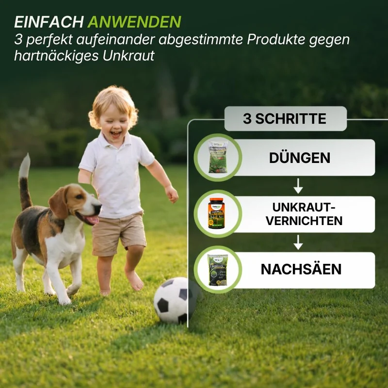 Sommerset mit Unkrautvernichter