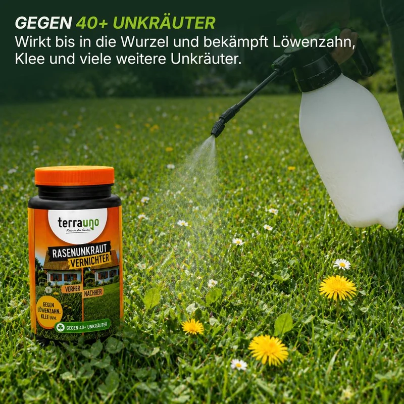 Sommerset mit Unkrautvernichter