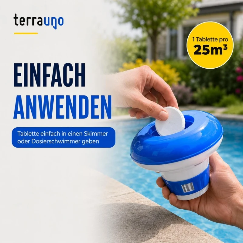 Chlortabletten 5 in 1 - 200g für Pools – Multitabs zur Langzeitpflege