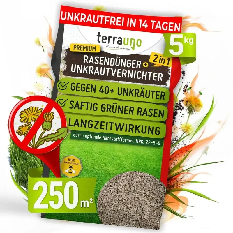 Premium - Rasendünger mit Unkrautvernichter 22-5-5
