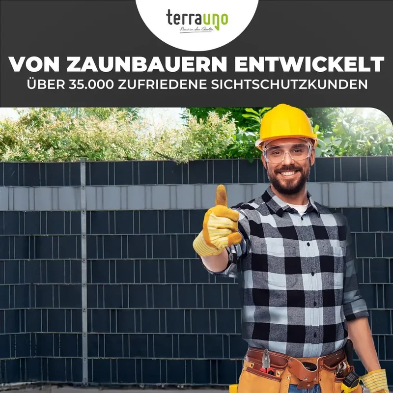Sichtschutzstreifen | PP| Polypropylen | Lederoptik