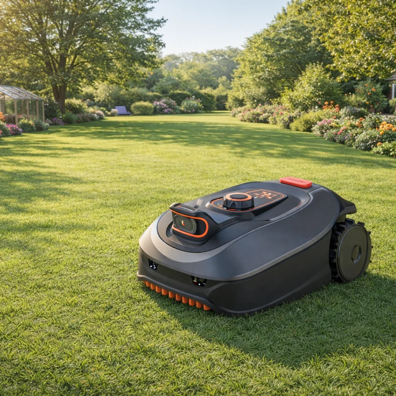 Yard Force 20V KI-Mähroboter i600 (Neuheit 2026) – Ohne Begrenzungskabel, Drop & Go, KI-Kamera-Navigation, Wi-Fi/App, für bis zu 600 m²