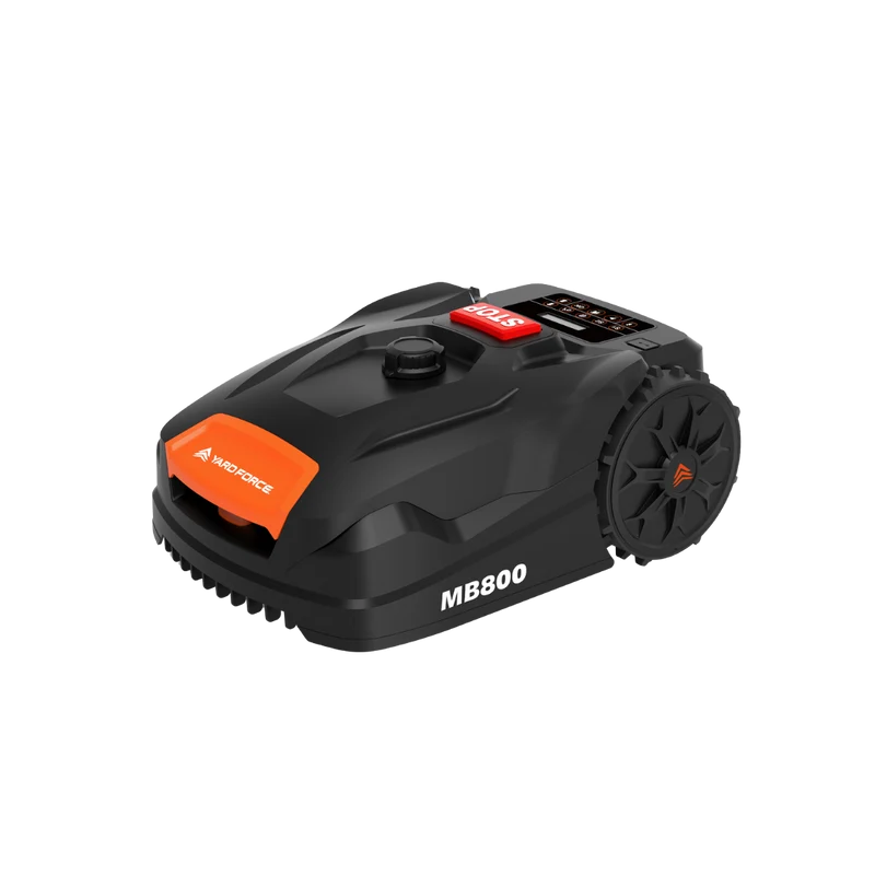 Yard Force 20V Mähroboter MB800 – für bis zu 800 m², Brushless Motor, App-Steuerung, 18 cm Schnittbreite, 40 % Steigung, Regensensor, inkl. Zubehör