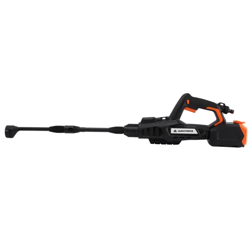 Yard Force 20V Akku-Mitteldruckreiniger LW C04 – 45 Bar & 360 l/h Fördermenge, inkl. 20V 4,0 Ah Akku & Ladegerät, 5-in-1 Düse, drehbarer Handgriff