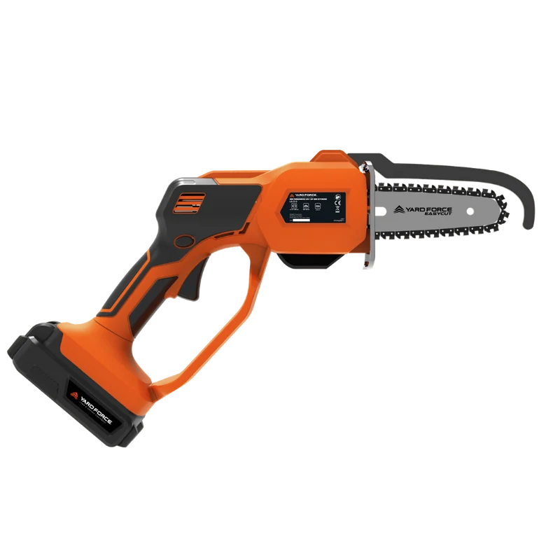 Yard Force 20V Akku-Gehölzschneider LS C13 – 12 cm Schwert, 3,2 m/s Kettengeschwindigkeit, inkl. 20V 2,0 Ah Akku & Schnellladegerät, Mini-Kettensäge