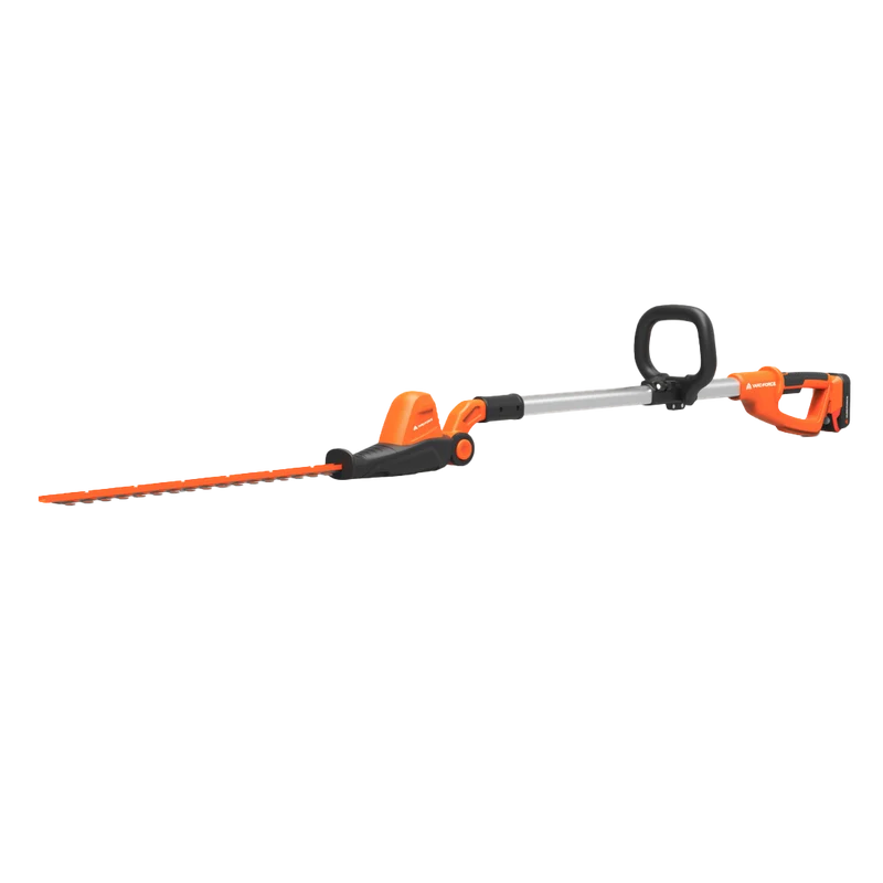 Yard Force 20V Akku-Teleskop-Heckenschere LH C41A – bis 256 cm Reichweite, inkl. 20V 2,0 Ah Akku & Ladegerät, 10-fach verstellbarer Schneidkopf, Diamantschliff-Messer