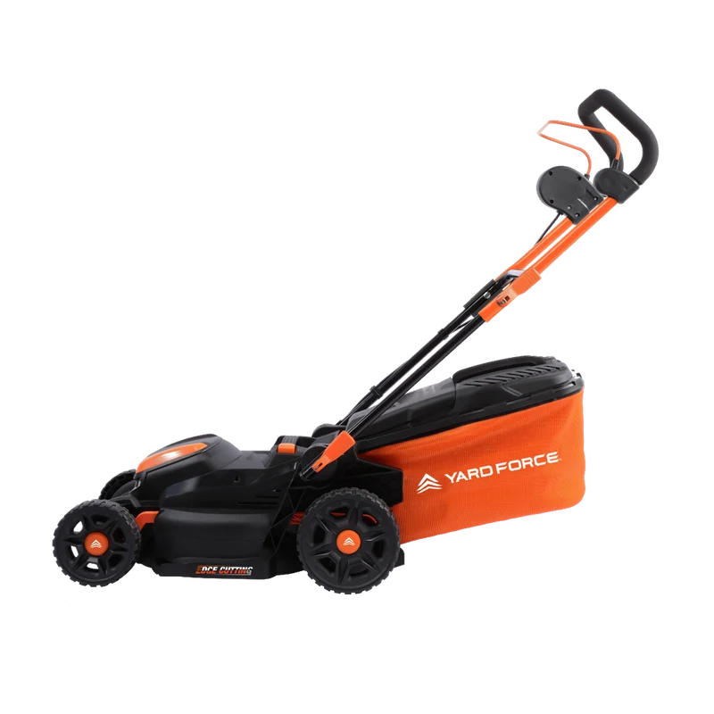 Yard Force 20V Akku-Rasenmäher LM C40B – 40 cm Schnittbreite, inkl. 2x 20V 4,0 Ah Akkus & Ladegerät, Torque-Boost, 40L Fangkorb mit Mulchfunktion