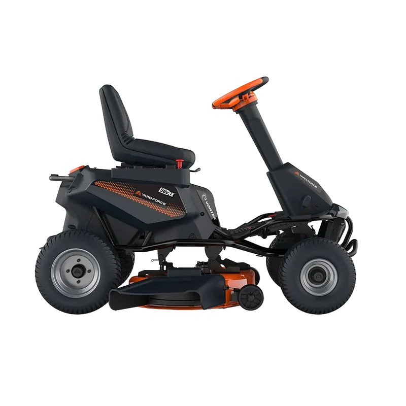 Yard Force ProRider E559 56V Lithium Aufsitzrasenmäher – 106 cm Doppelmesser | Nullwendekreis | 38–114 mm Schnitthöhe
