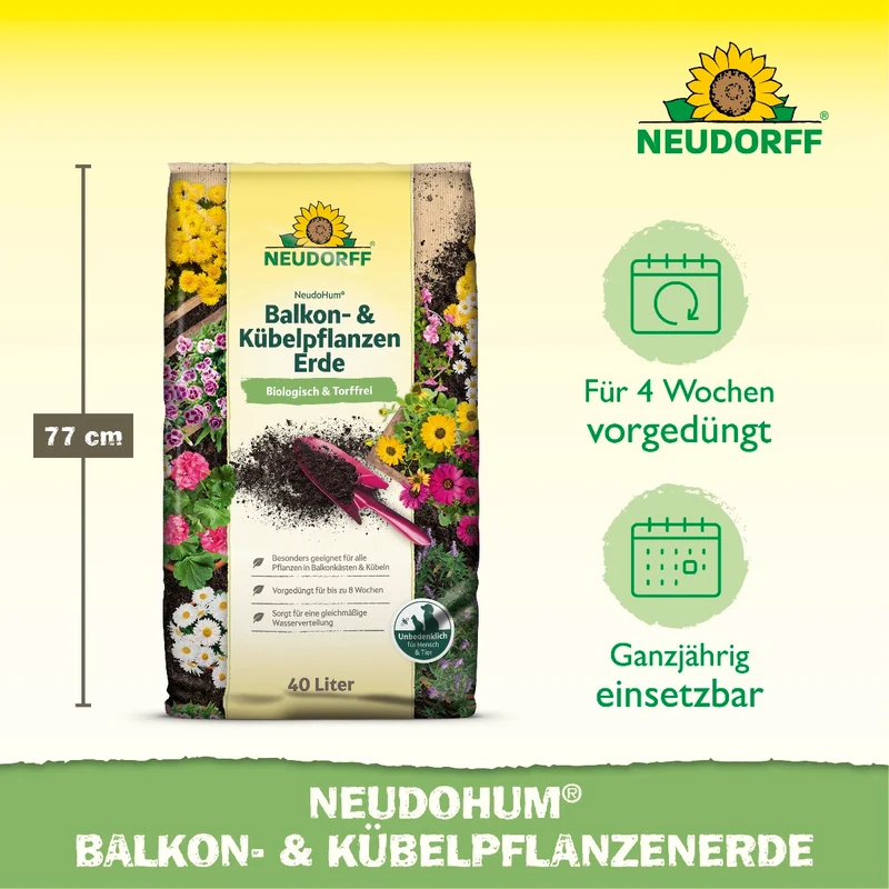 NeudoHum Balkon -& KübelpflanzenErde