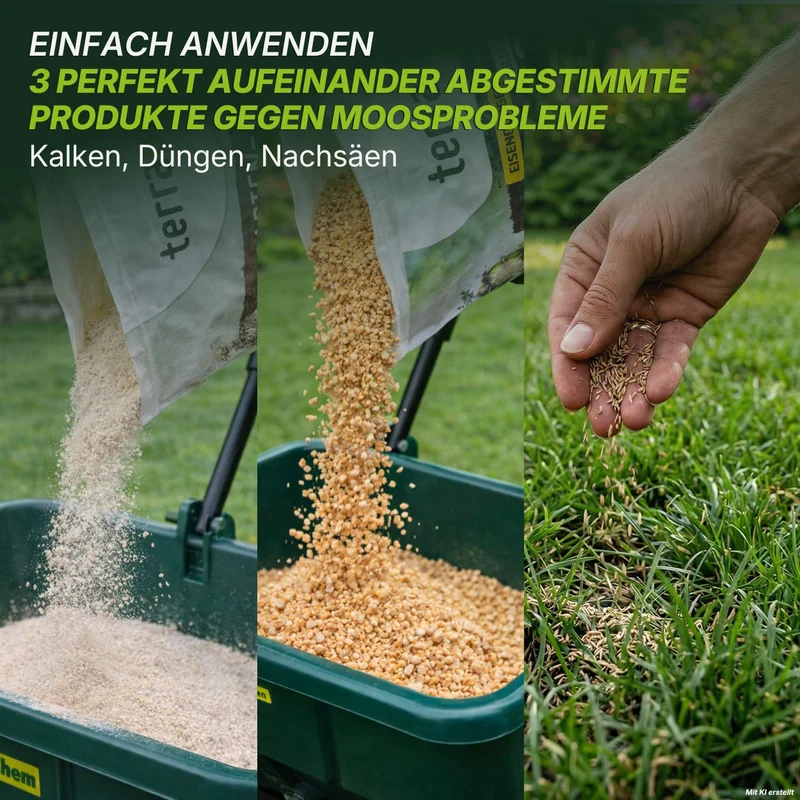 Rasendünger mit Eisen – Mooslos Glücklich