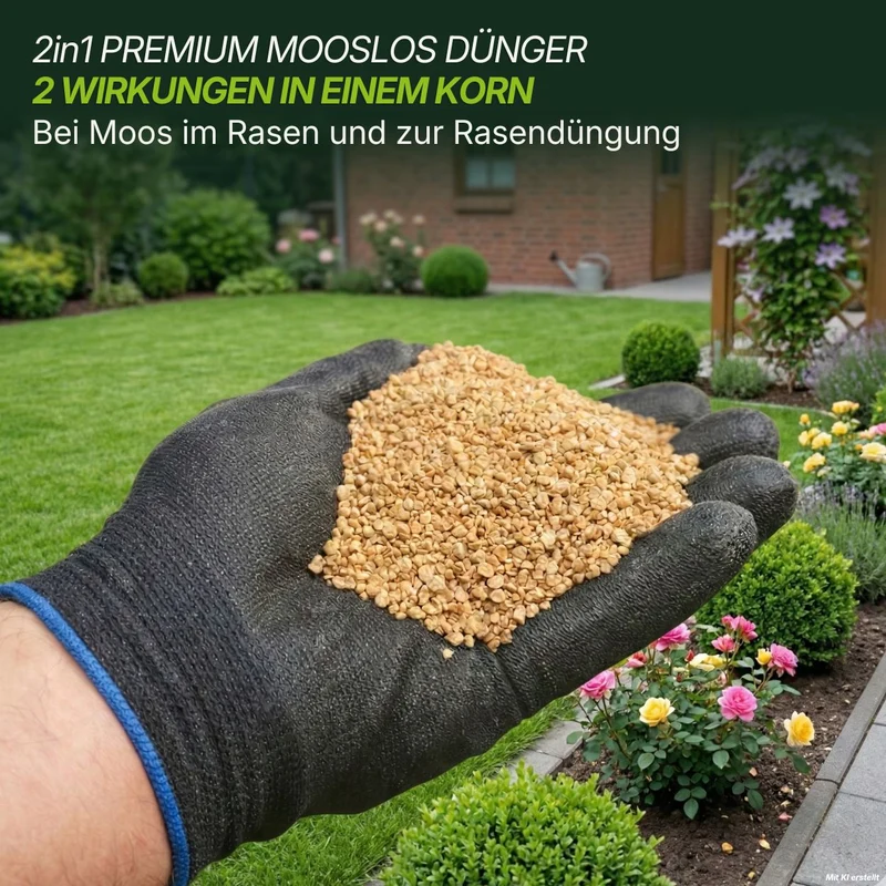 Rasendünger mit Eisen – Mooslos Glücklich