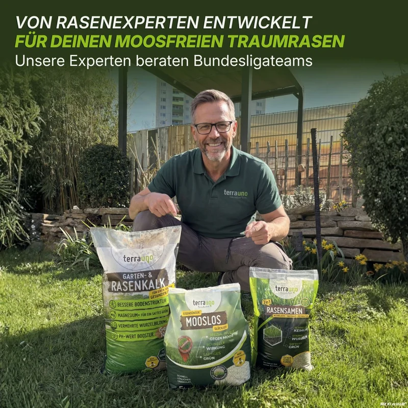Rasendünger mit Eisen – Mooslos Glücklich