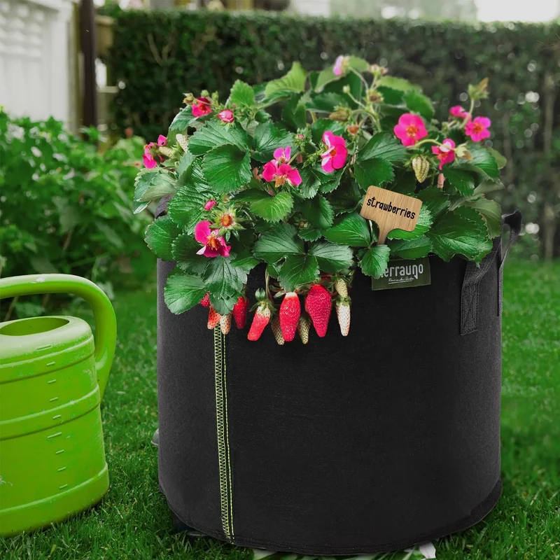Pflanzsack aus Vliesstoff inkl. Pflanzenschilder
