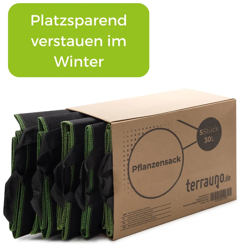 Pflanzsack aus Vliesstoff inkl. Pflanzenschilder