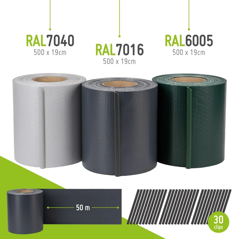 Sichtschutzstreifen (Rolle) aus PVC