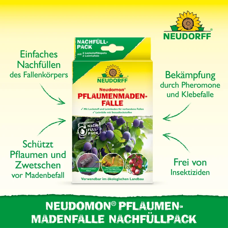 Neudomon PflaumenmadenFalle Nachfüllpack