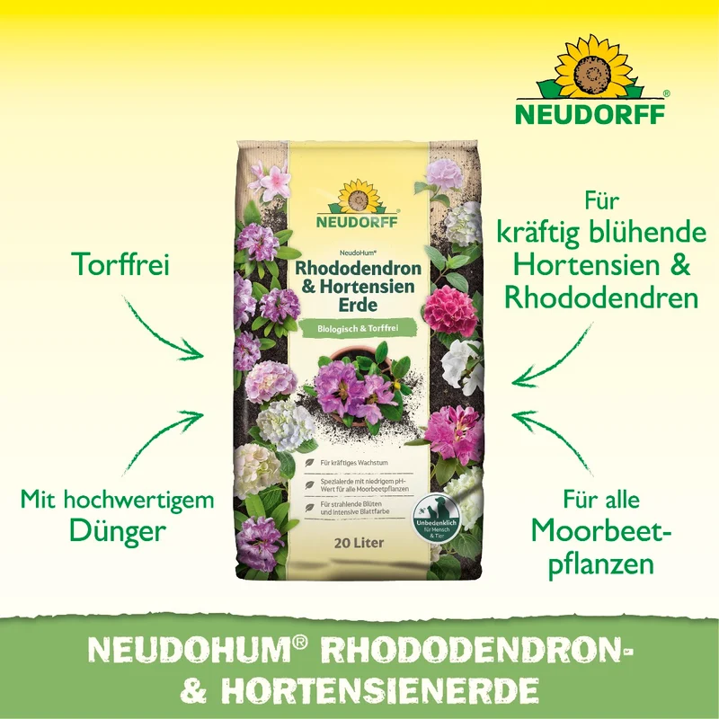 NeudoHum Rhododendron & Hortensien Erde