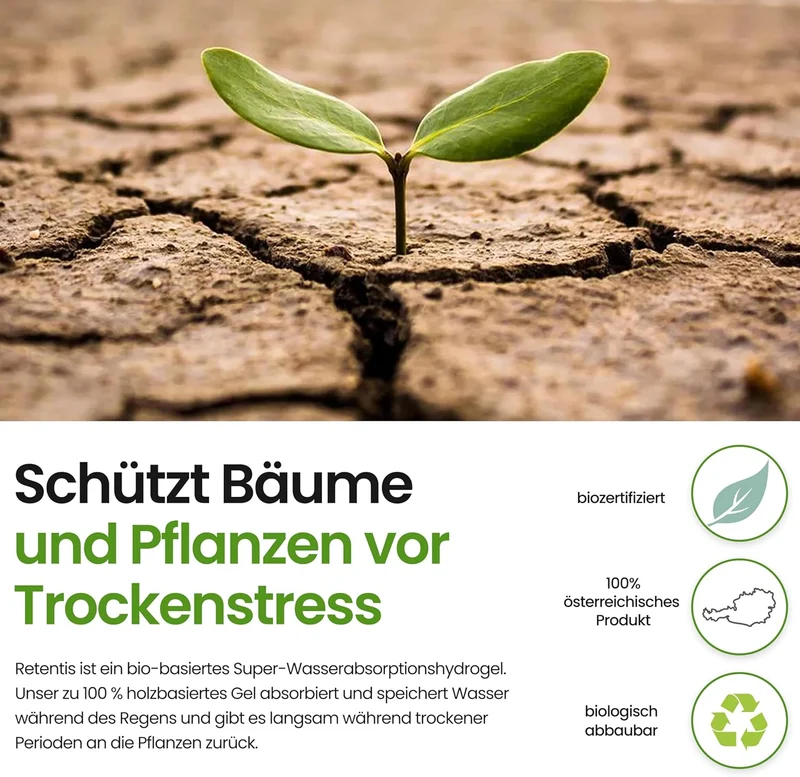 Retentis Bio-Hydrogel aus Holz 750 g