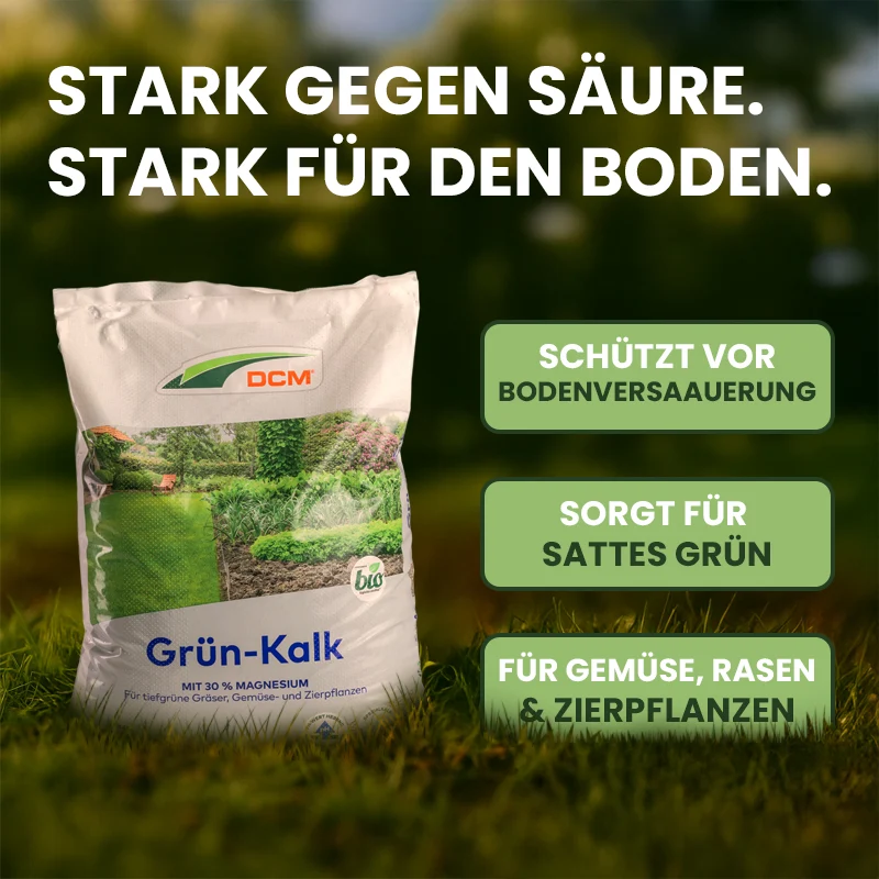 DCM Grün-Kalk – pH-hebend für Rasen & Garten