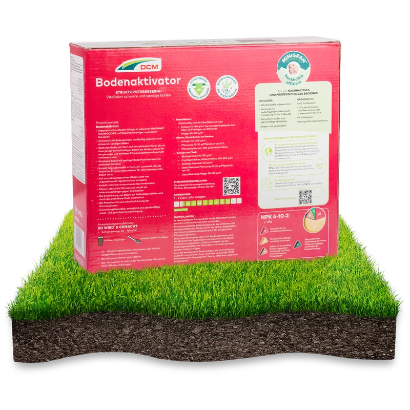 DCM Bodenaktivator – Rasen & Garten 4-10-2 + 1 Fe