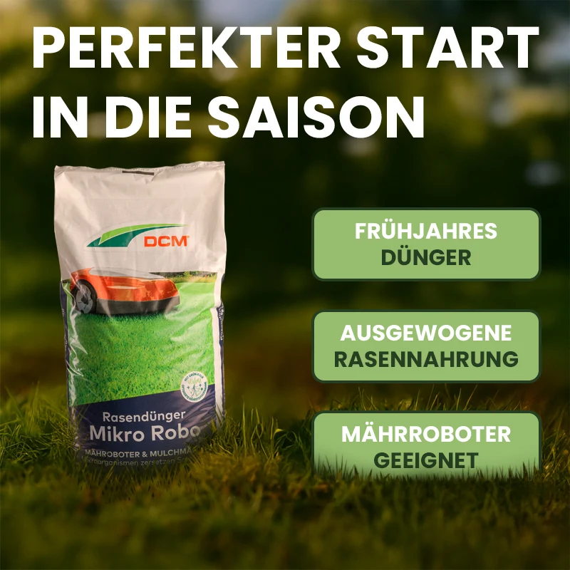 DCM Rasendünger Mikro-Robo 7-4-17 (+13% CaO, +3% MgO, 0,1% Fe-Chelat)