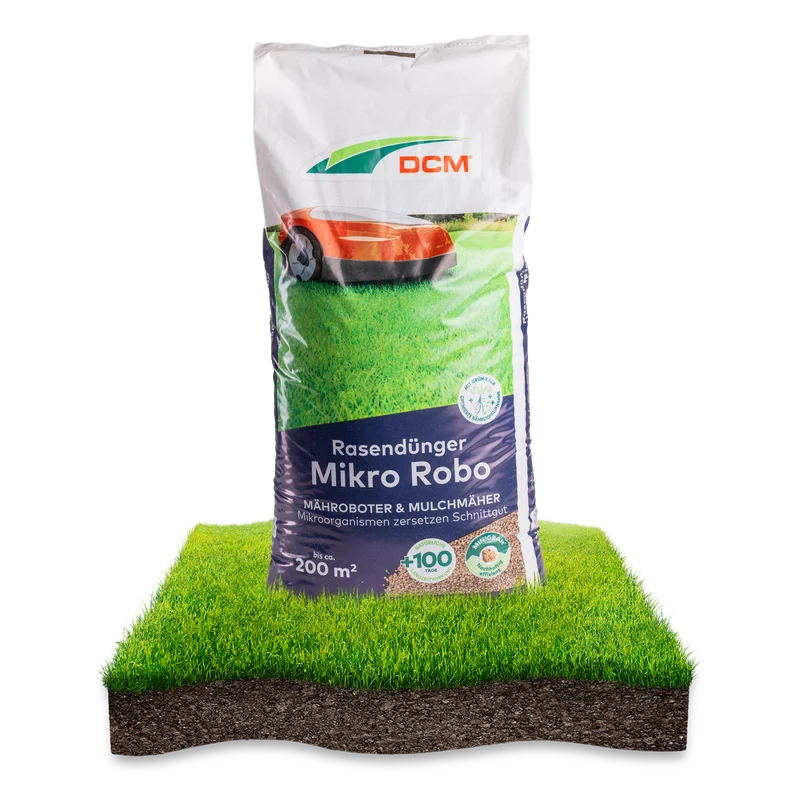 DCM Rasendünger Mikro-Robo 7-4-17 (+13% CaO, +3% MgO, 0,1% Fe-Chelat)