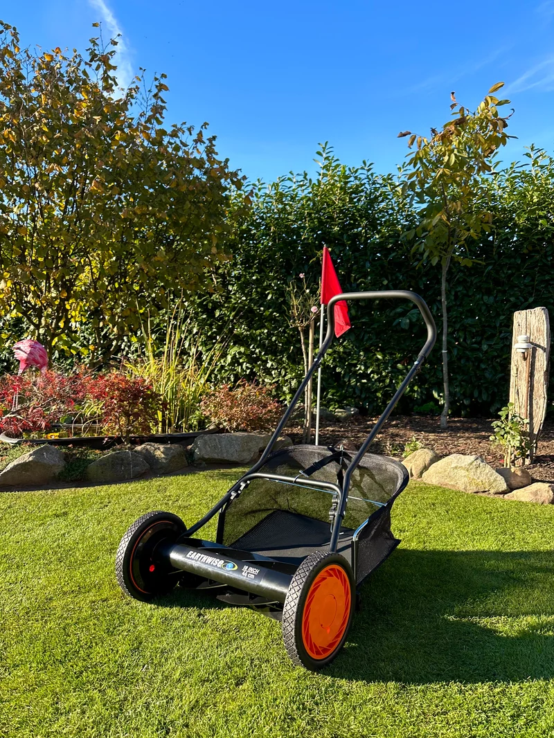 Earthwise Spindelmäher 18" 7-Messer mit Fangkorb