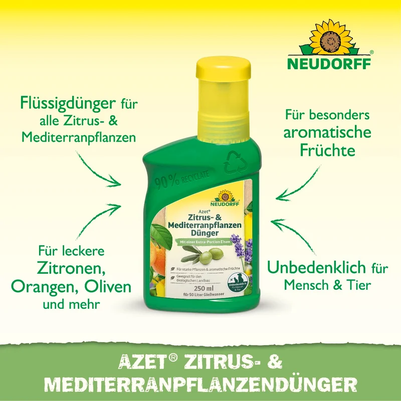 Azet Zitrus- & MediterranpflanzenDünger flüssig