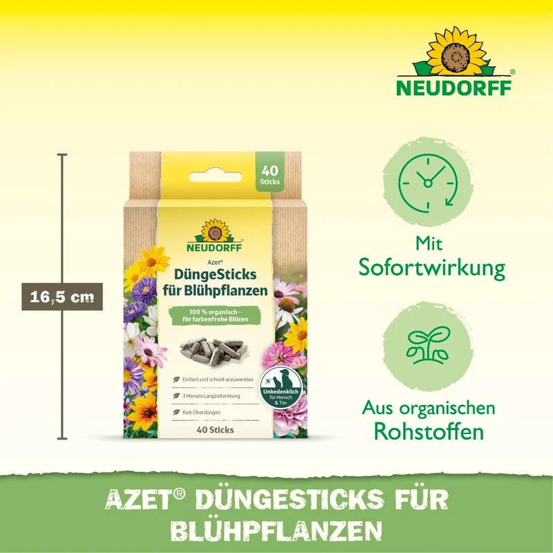 Azet Düngesticks für Blühpflanzen
