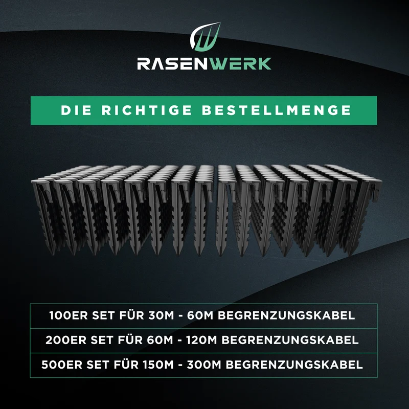 Erdnägel für Begrenzungskabel