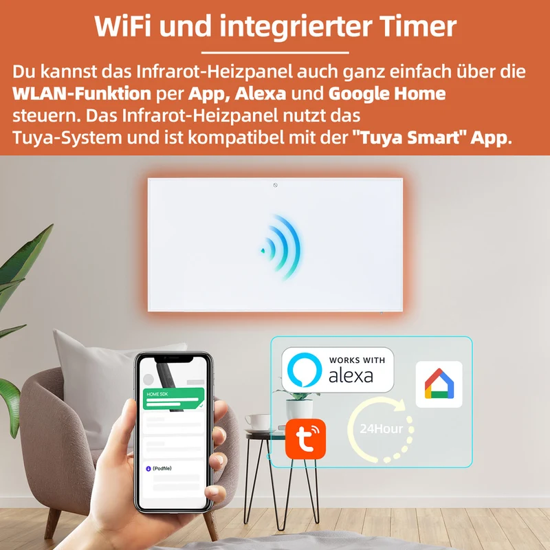SHX Infrarot-Heizpaneel mit WIFI