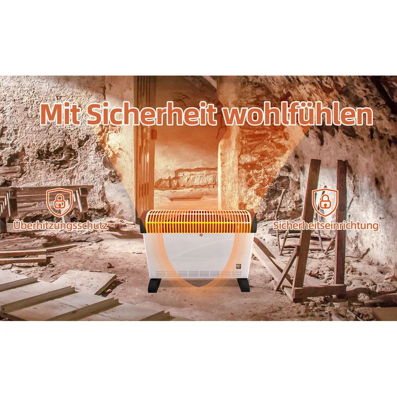 SHX Konvektorheizung mit Turbo-Heizlüfter
