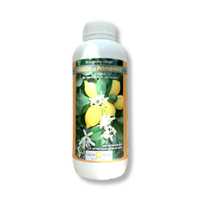 Zitrusdünger 'Gocce di Primavera' (Bio) (belebt die Bakterienflora des Bodens)