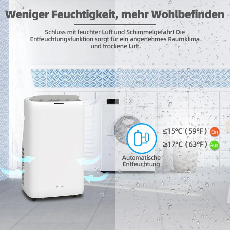Klimagerät 16.000 BTU mit WIFI / Heizfunktion