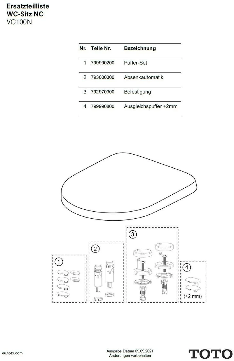 TOTO Softclose für WC-Sitz