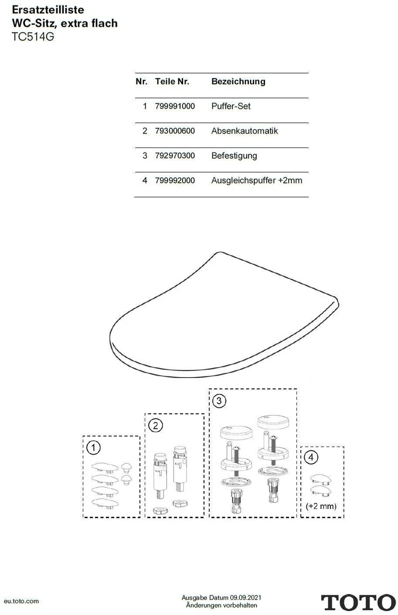 TOTO Softclose für WC-Sitz