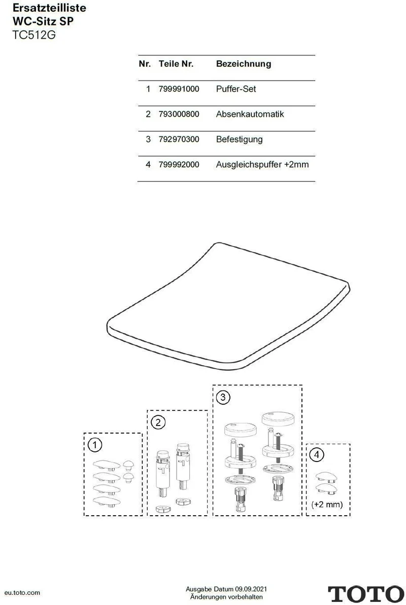 TOTO Softclose für WC-Sitz